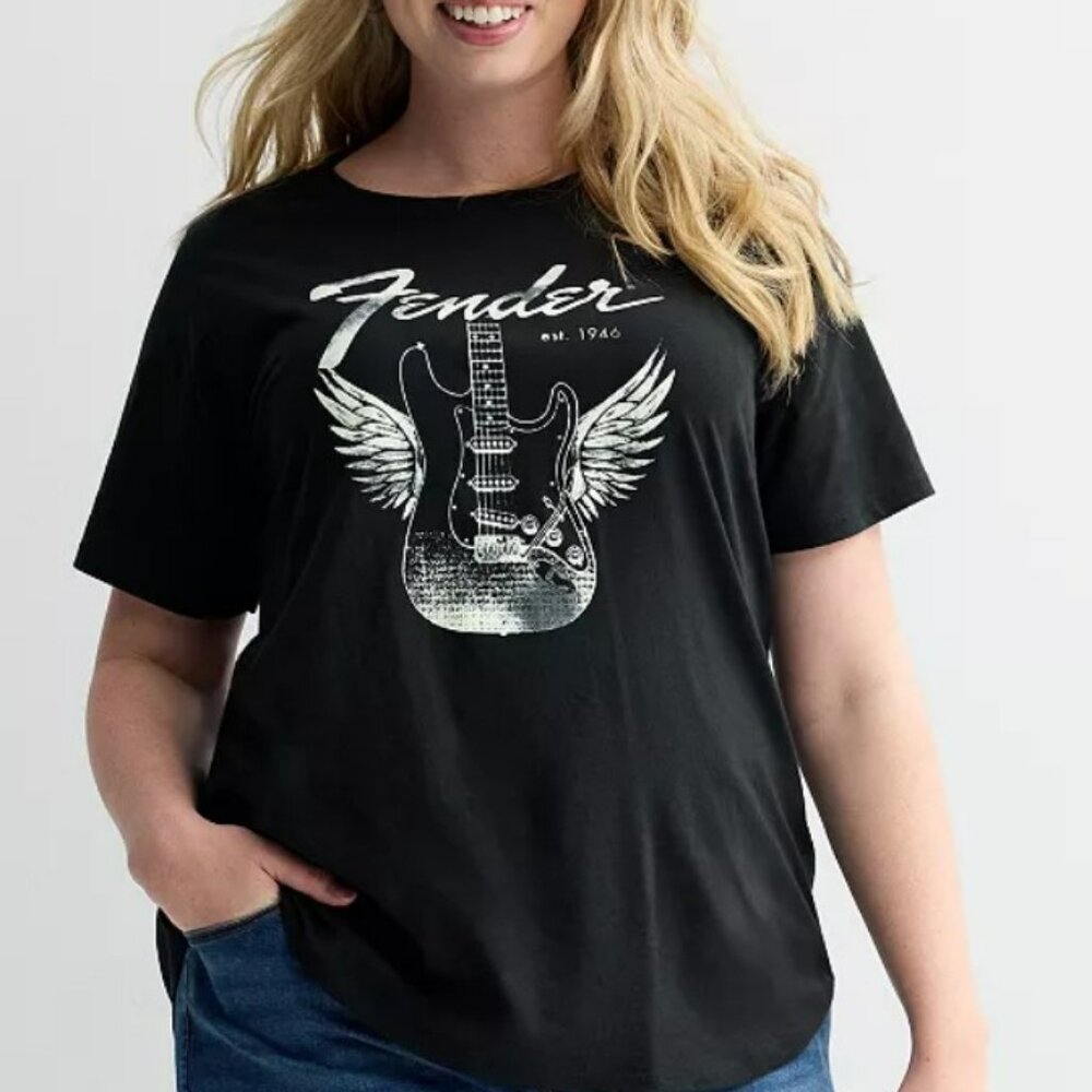 Fender Guitar With Wings Graphic Tee